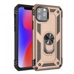 Metal Ring Stand Hard Case for iPhone 11 A2221 Hybrid Bumper Armor Cover Slim Fit Look
